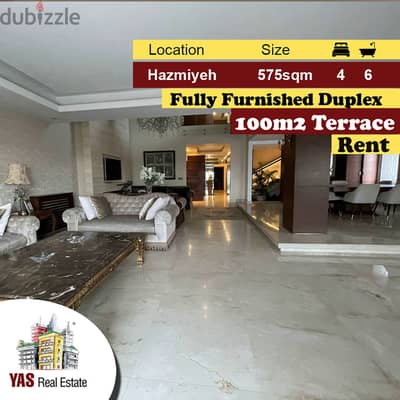 Hazmiyeh 575m2 | 100m2 Terrace | Rent | Open View | Furnished | PA |