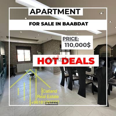 Apartment for sale in Baabdat HOT DEAL!!! شقة للبيع في بعبدات للبيع