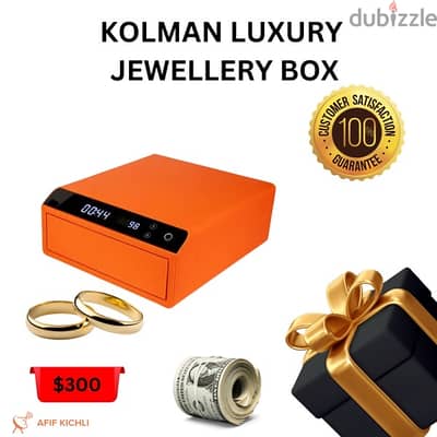 Luxury Jewellery Safe Box with Fingerprint