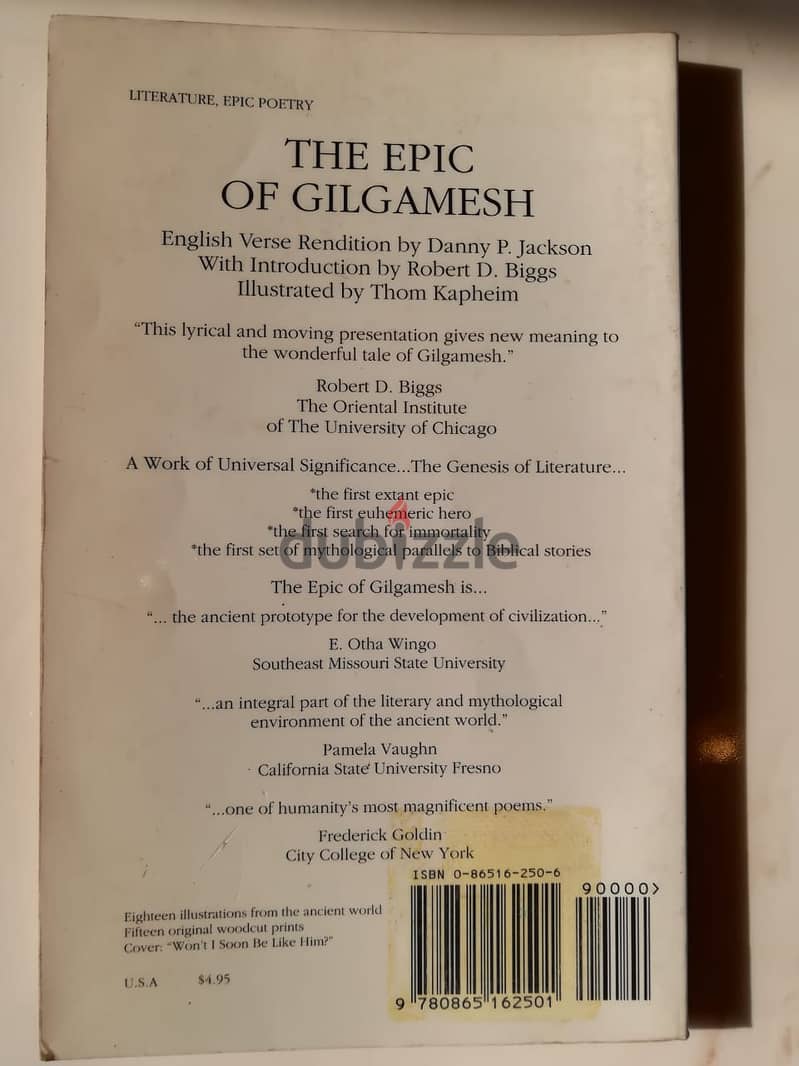 The epic of Gilgamesh pocket book 2