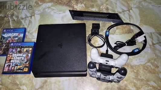 PlayStation 4 / PS4 Slim + ( 2 original Controllers ) – 1 TB / 1000GB