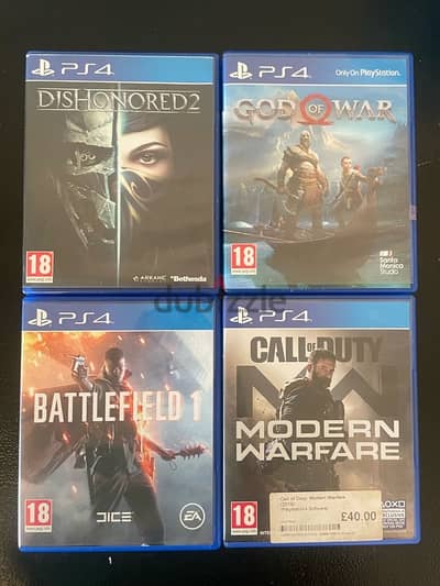 UPDATE - 4 PS4 Games good condition