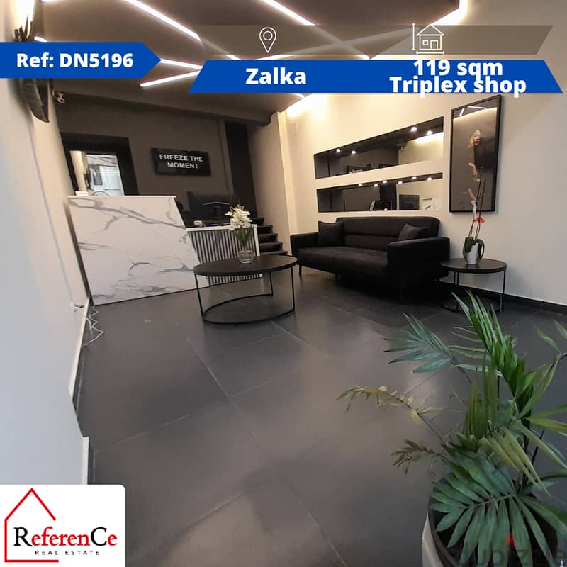 Triplex SHOP For Rent in Zalka محل ثلاثي للإيجار في الزلقا 0