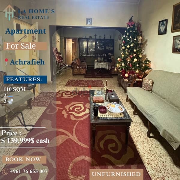 apartment for sale in Achrafieh شقة للبيع في الشرفية 0