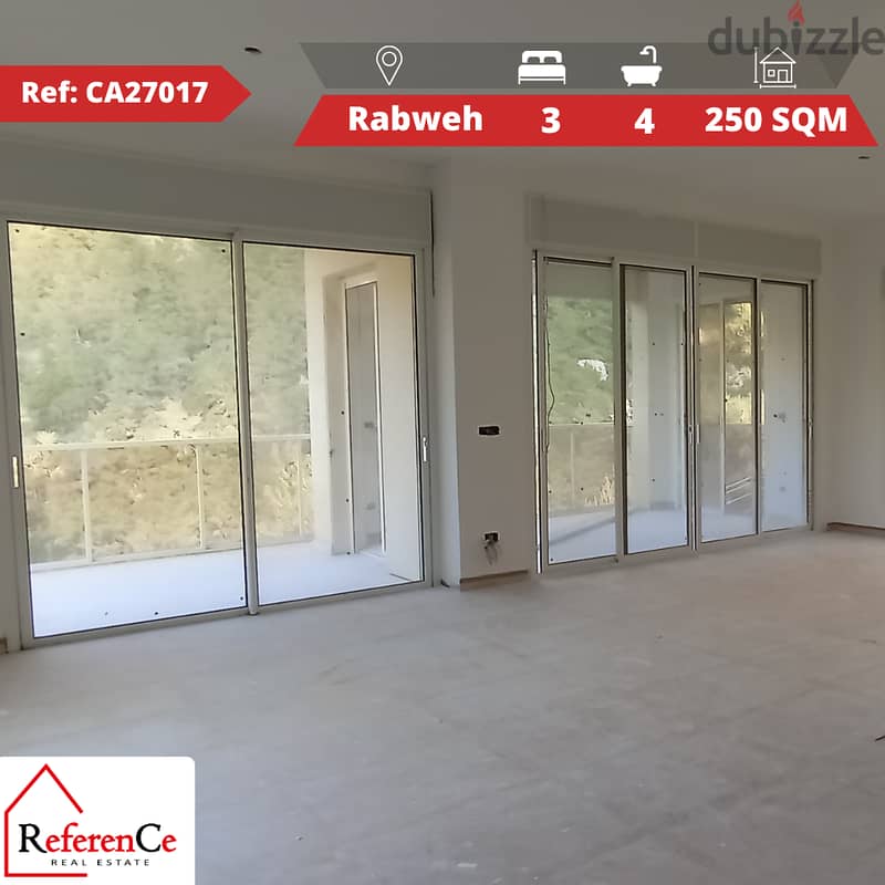 New apartment with view in Rabweh شقة جديدة للبيع في الربوة 0