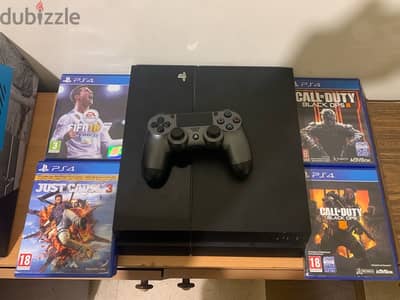 ps4 with 7 games and 1 original controller