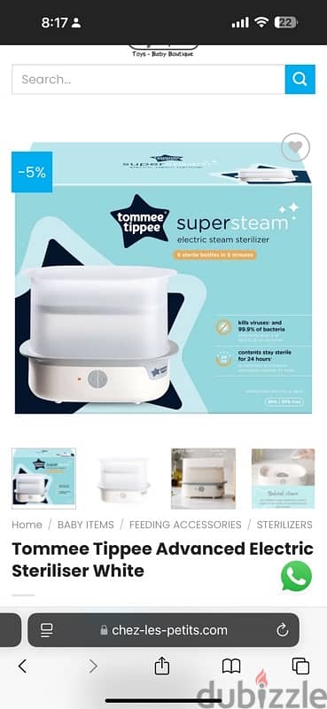 Sterilizer Tommee Tippee