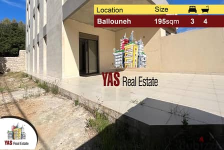 Ballouneh 195m2 | 200m2 garden | New | Mountain View | Super Luxurious