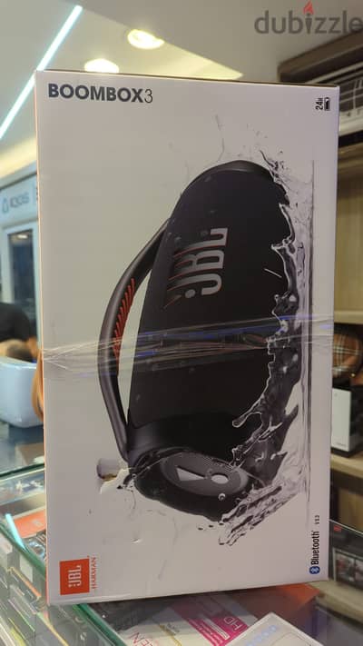 JBL boombox 3 black+dark brown bag amazing & best offer