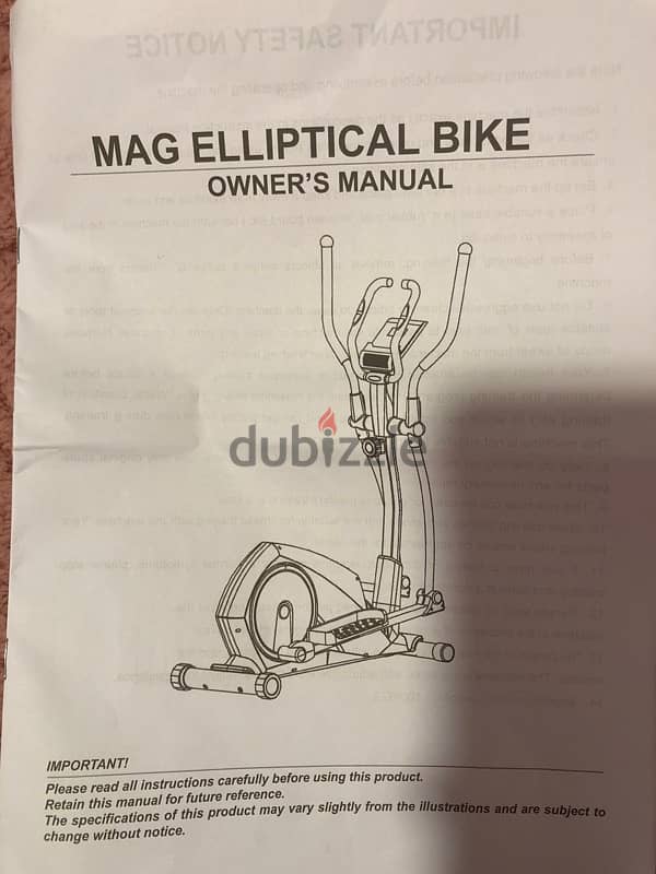 MAG ELLIPTICAL BIKE 1