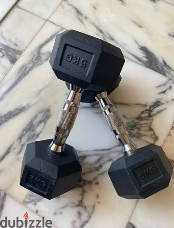 2 Dumbells (5kg) 1