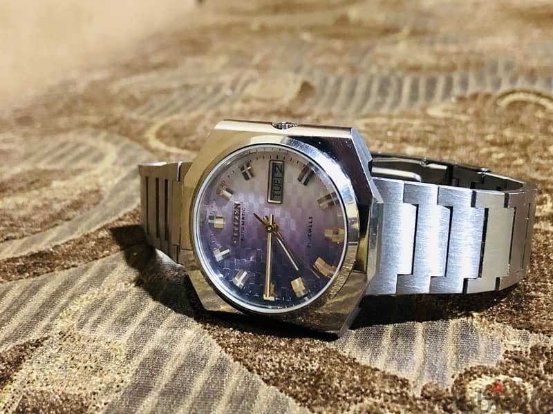 citizen automatic watch orginal fine working 1970 ساعة ستيزين لأصلي 2