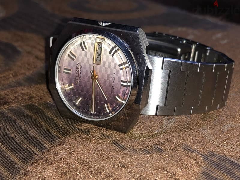 citizen automatic watch orginal fine working 1970 ساعة ستيزين لأصلي 5