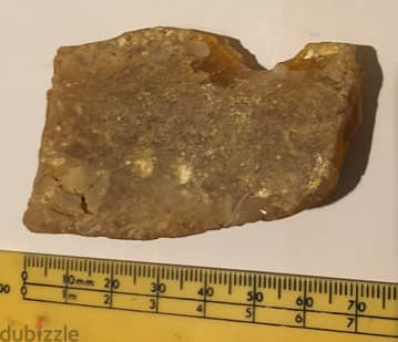 Yellow Amber stone specimen rock raw gem