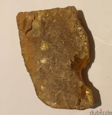 Yellow Amber stone specimen rock raw gem 1