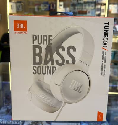 JBL tune 500 wired headphones white great & last offer