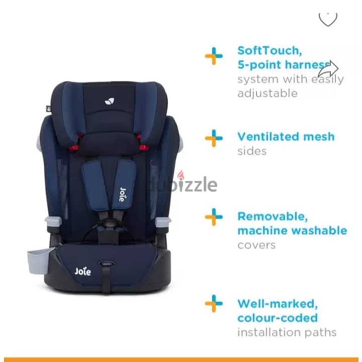 CarseatJoie elevate from age 1 til 12 exellent condition free delivery 2