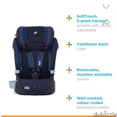 Joie elevate 3 in1 carseat booster exellent conditiin free delivery