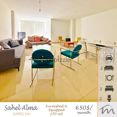 Sahel Alma | Fully Furnished 170m² Apartment | Decorated & Equipped