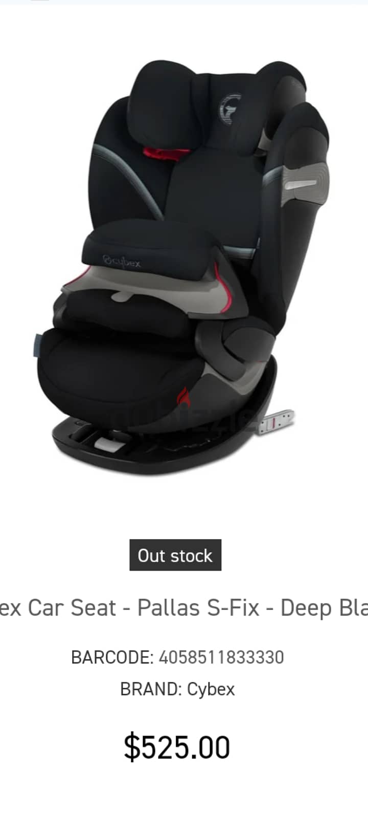 Cybex like new carseat with isofix base from 9 months till 12 yrs 5