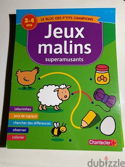 2 books of Jeux malins superamusants (3-4 ans)