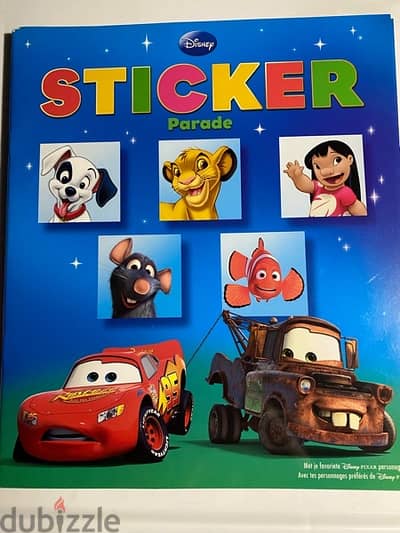 2 Color Books: Disney Sticker Parade