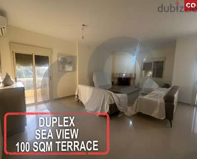 luxurious - sea view- 100 sqm terrace -New Halat/حالات REF#CO116493