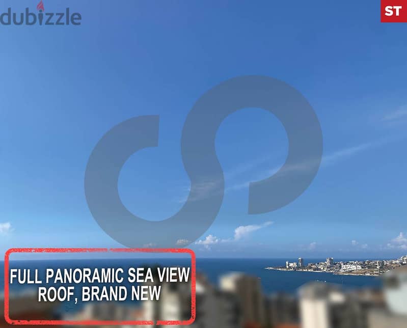 Brand new, roof, sea view, keserwan,haret sakher/حارة صخر REF#ST116496 0