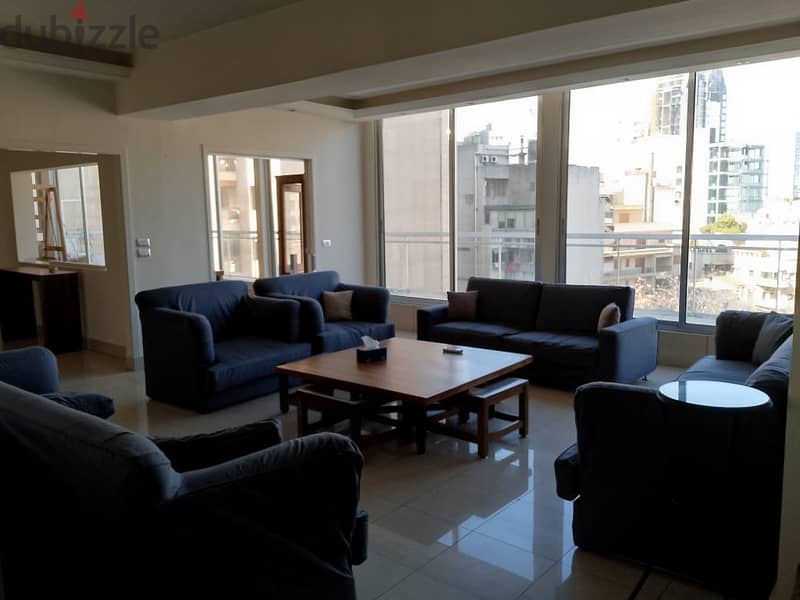 240 Sqm | Fully furnished apartment for rent in Achrafieh 0