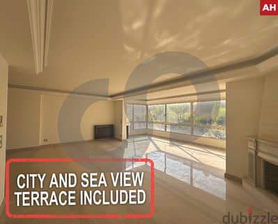 City and Sea View - Terrace Included -Hadath/حدث REF#AH116512