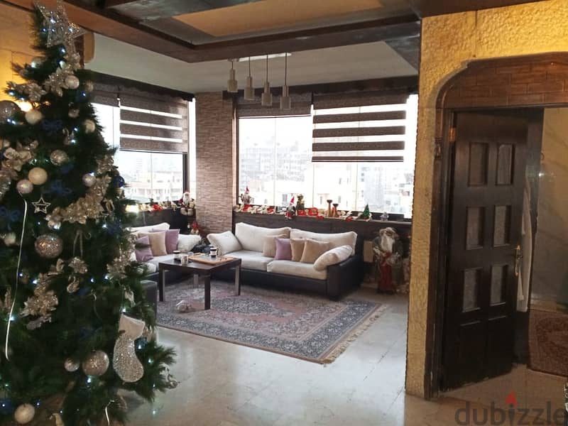 240 Sqm |Fully furnished apartment for sale or rent in Ain el Remmaneh 0