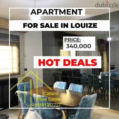 Apartment for sale in Louaizeh $340K شقة للبيع في اللويزة