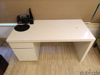 white desk