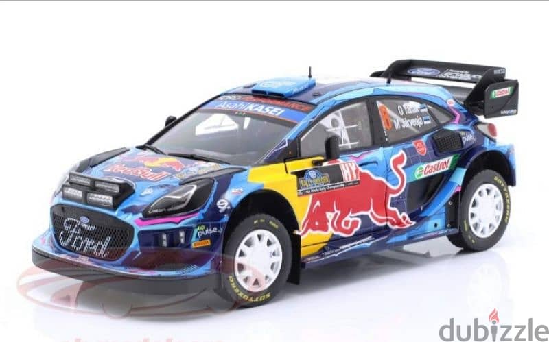 Ford Puma Rally 1 Hybrid (Rally Sweden '23) diecast car model 1;18. 1