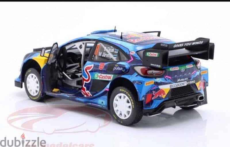 Ford Puma Rally 1 Hybrid (Rally Sweden '23) diecast car model 1;18. 3