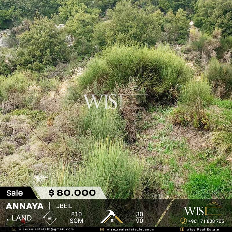  Prime 810 SQM Land for SALE in Annaya! 0