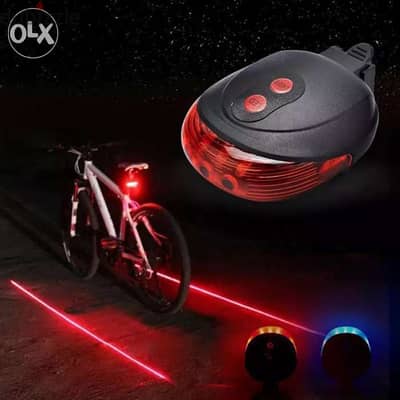 Bicycle rear light + laser