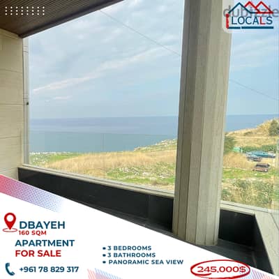 160 SQM Apartment For Sale in Dbayeh