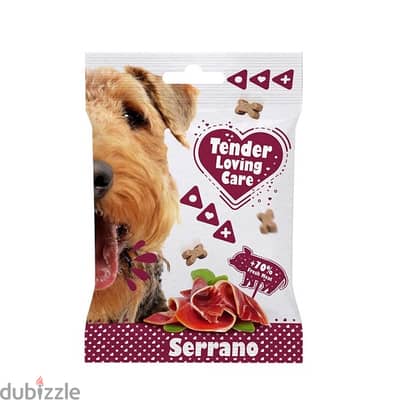 Premium soft dog snack with Serrano