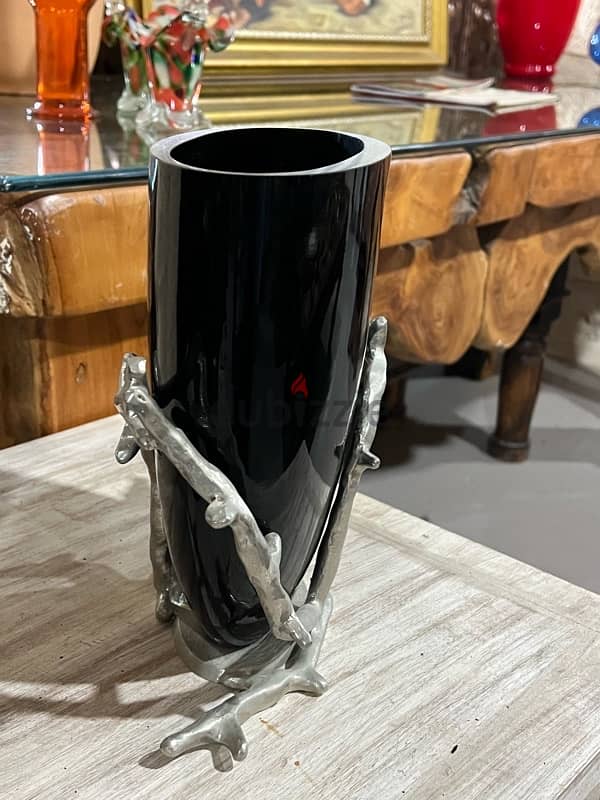 black murano vase 6