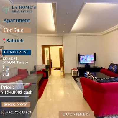 apartment for sale in Sabtieh شقة للبيع في سبتية