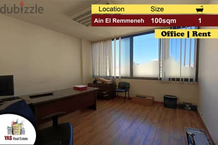 Ain El Remmeneh 100m2 | Office | Rent | Prime Location | Catch | AA