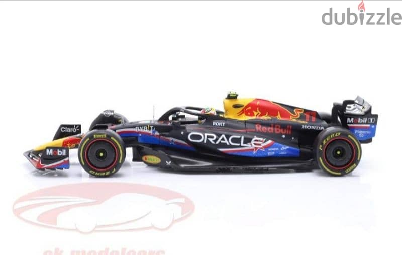 S. Perez Red Bull RB19 (GP USA 2023) diecast car model 1;18. 2