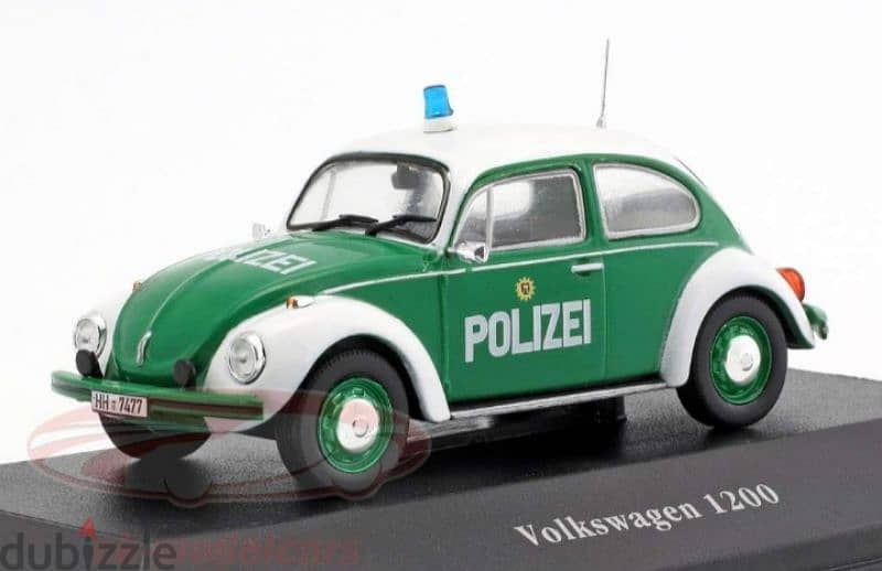 Volkswagen 1200 1977(Police Germany) diecast car model 1;43 1