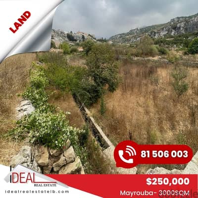 3000sqm land for sale in mayrouba, kesserwan REF#CC2091