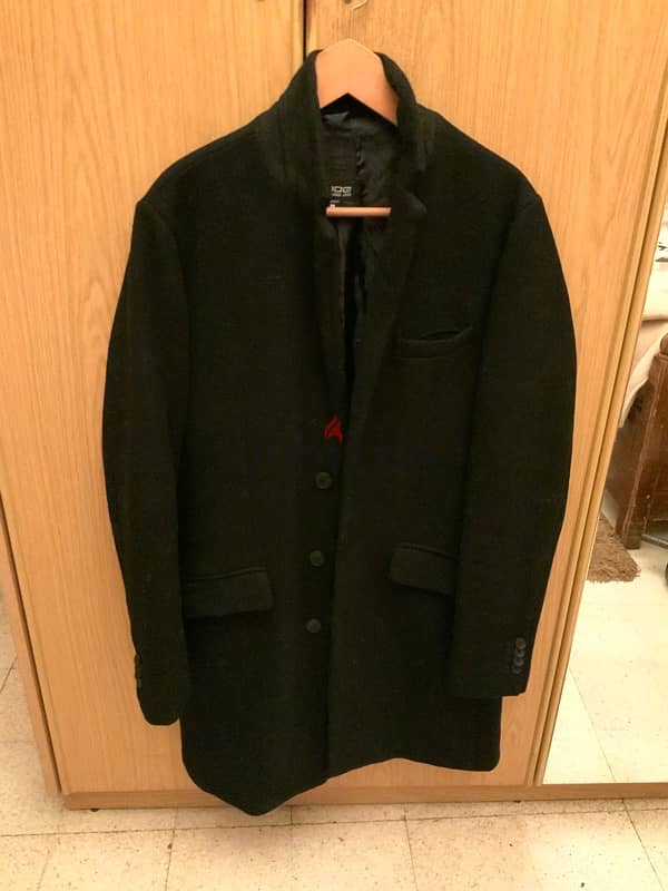 black velour coat size medium 1