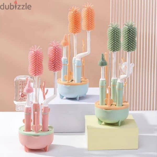 bottle brush bottle draining racks مشك للرضاعة فرشاية 2