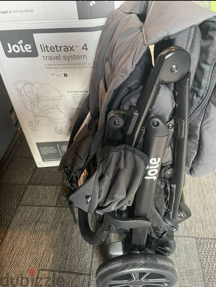 Joie literax4 travel set stroller carseat isofix base like new in box 3