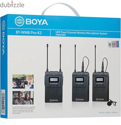 WIRELESS 2 MICROPHONES  UHF PROFESSIONAL FOR CONTENT M