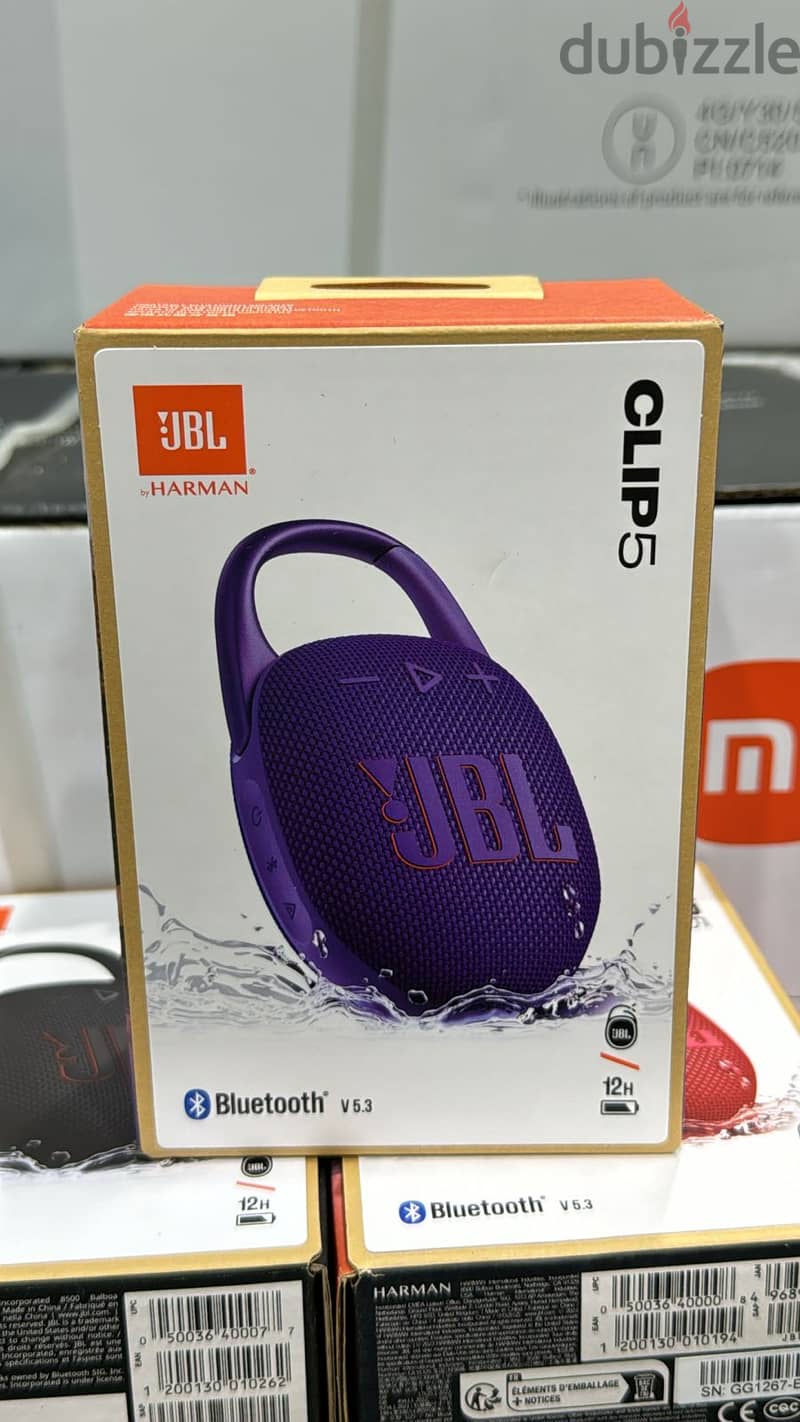 Jbl clip 5 purple great & last price 0